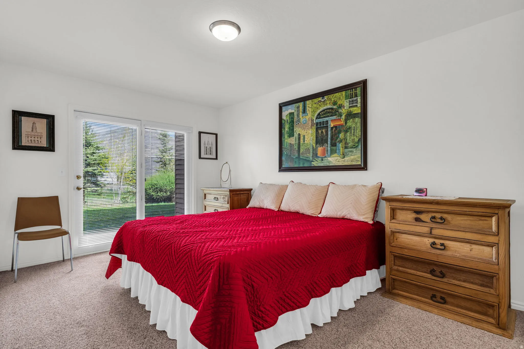 Bedroom with walk out access to outdoor patio