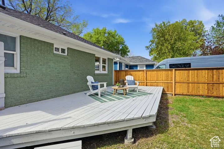 View of deck