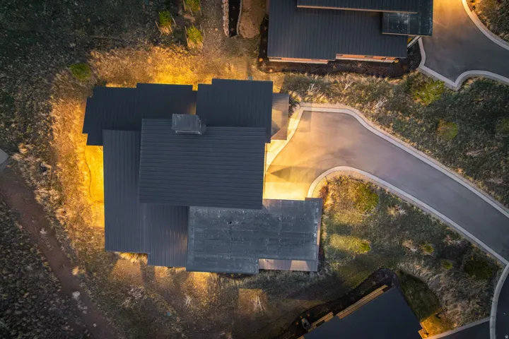 View from above of property