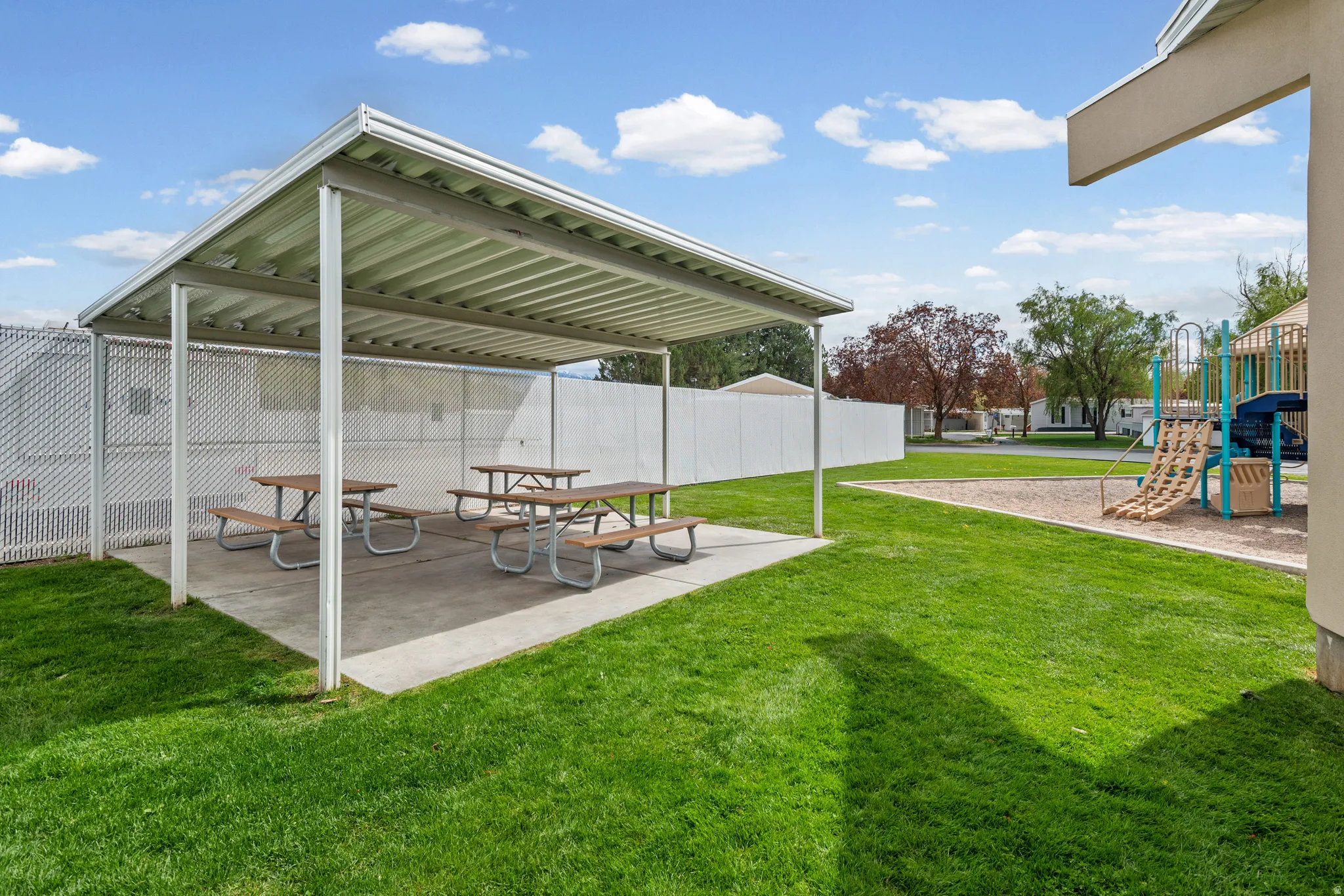 View of yard with a patio