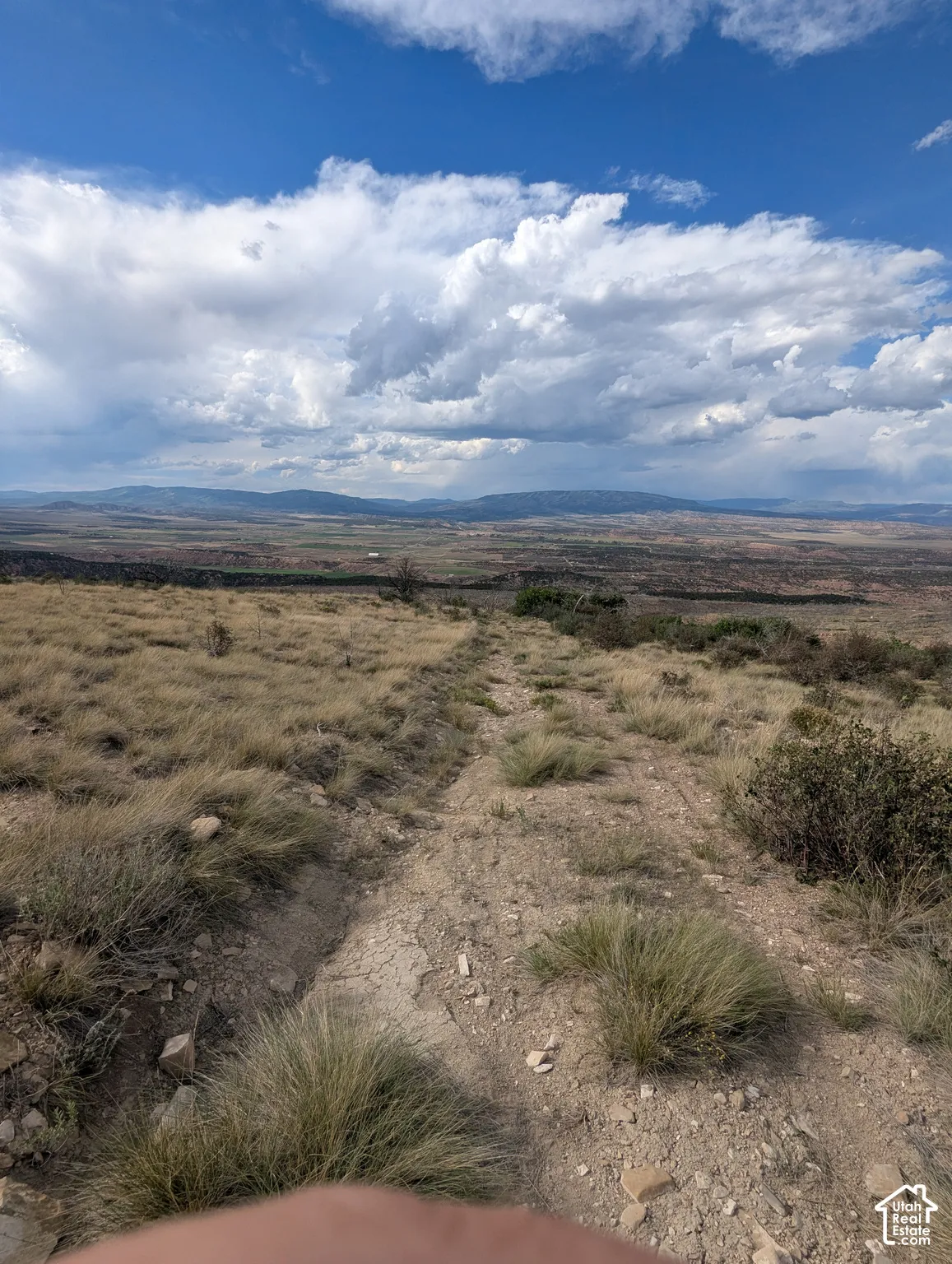 Expansive open land featuring a natural terrain with dry grasses and scattered brush