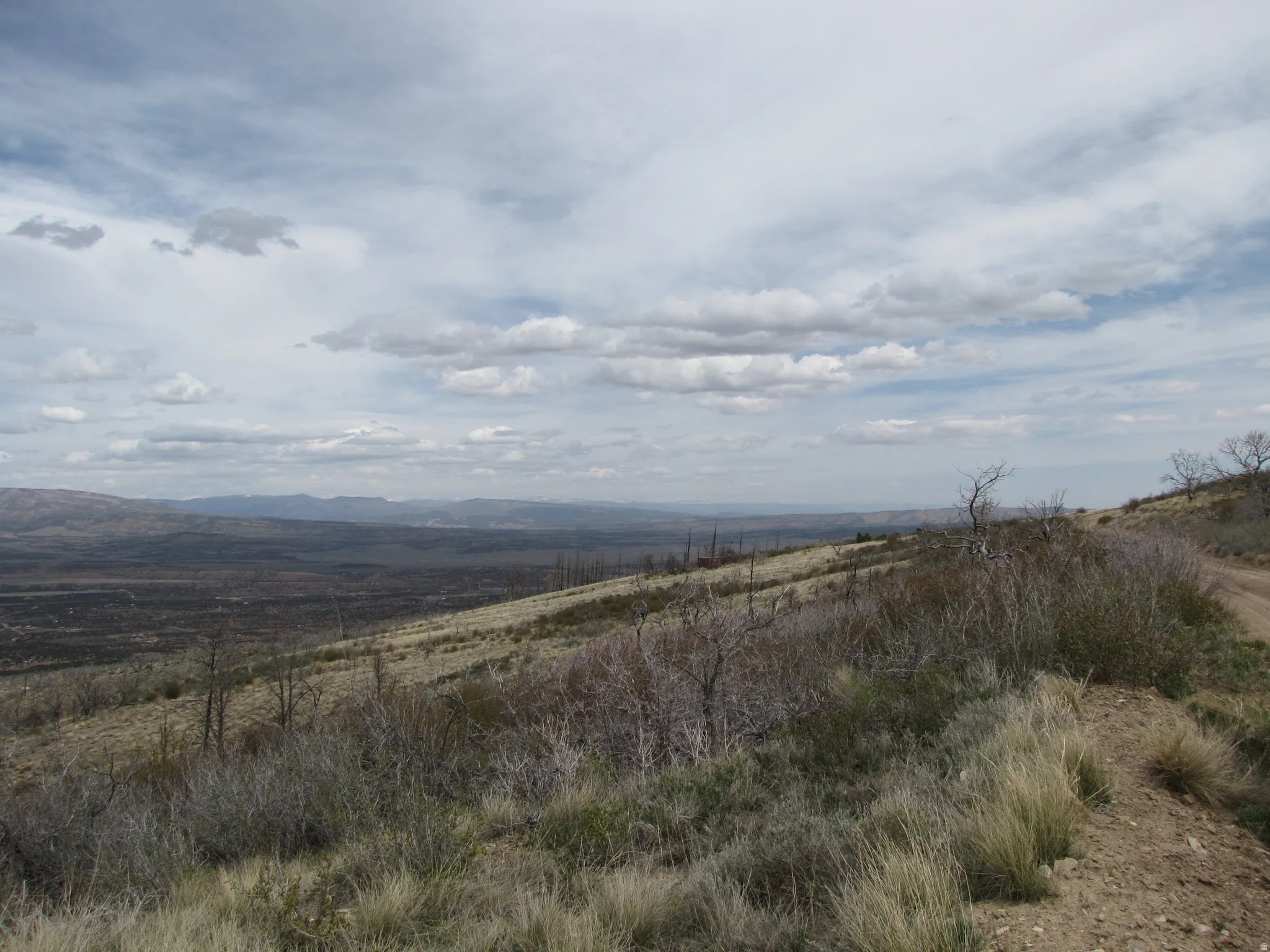 View looking North from Strawberry Road at Starvation Reservoir.
