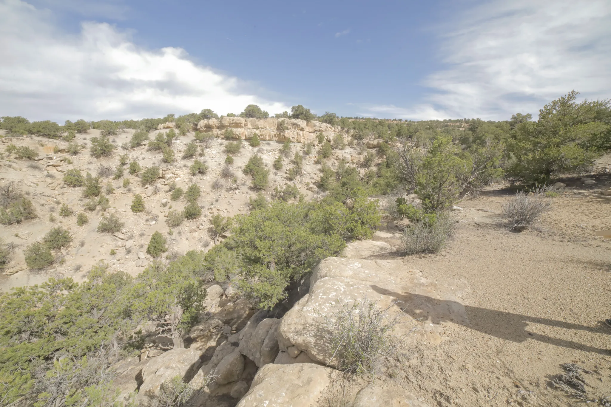 View of undeveloped land with a desert landscape