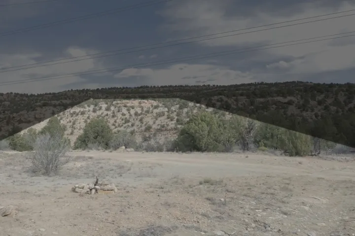 View of mountain background