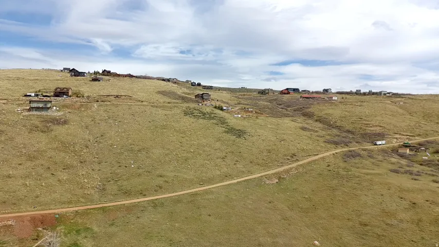 Aerial view of sparsely populated area