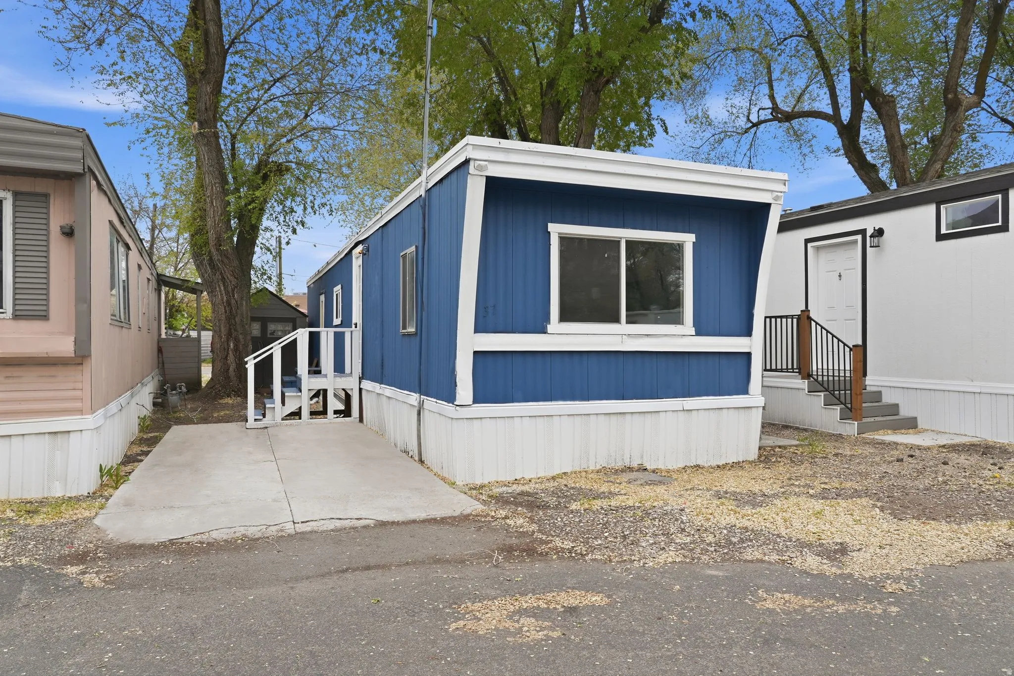 View of front facade featuring entry steps