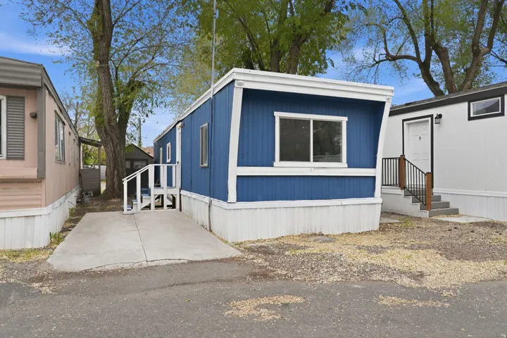View of front facade featuring entry steps
