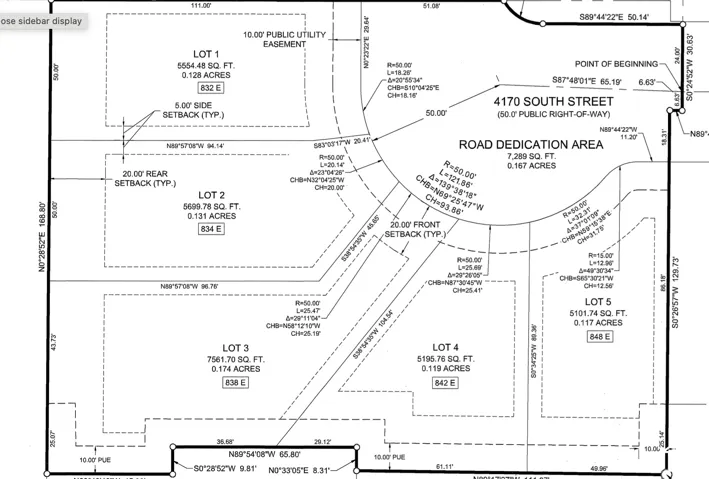 Subdivision Map