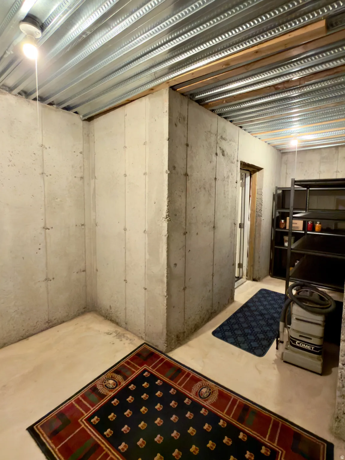 View of unfinished below grade area