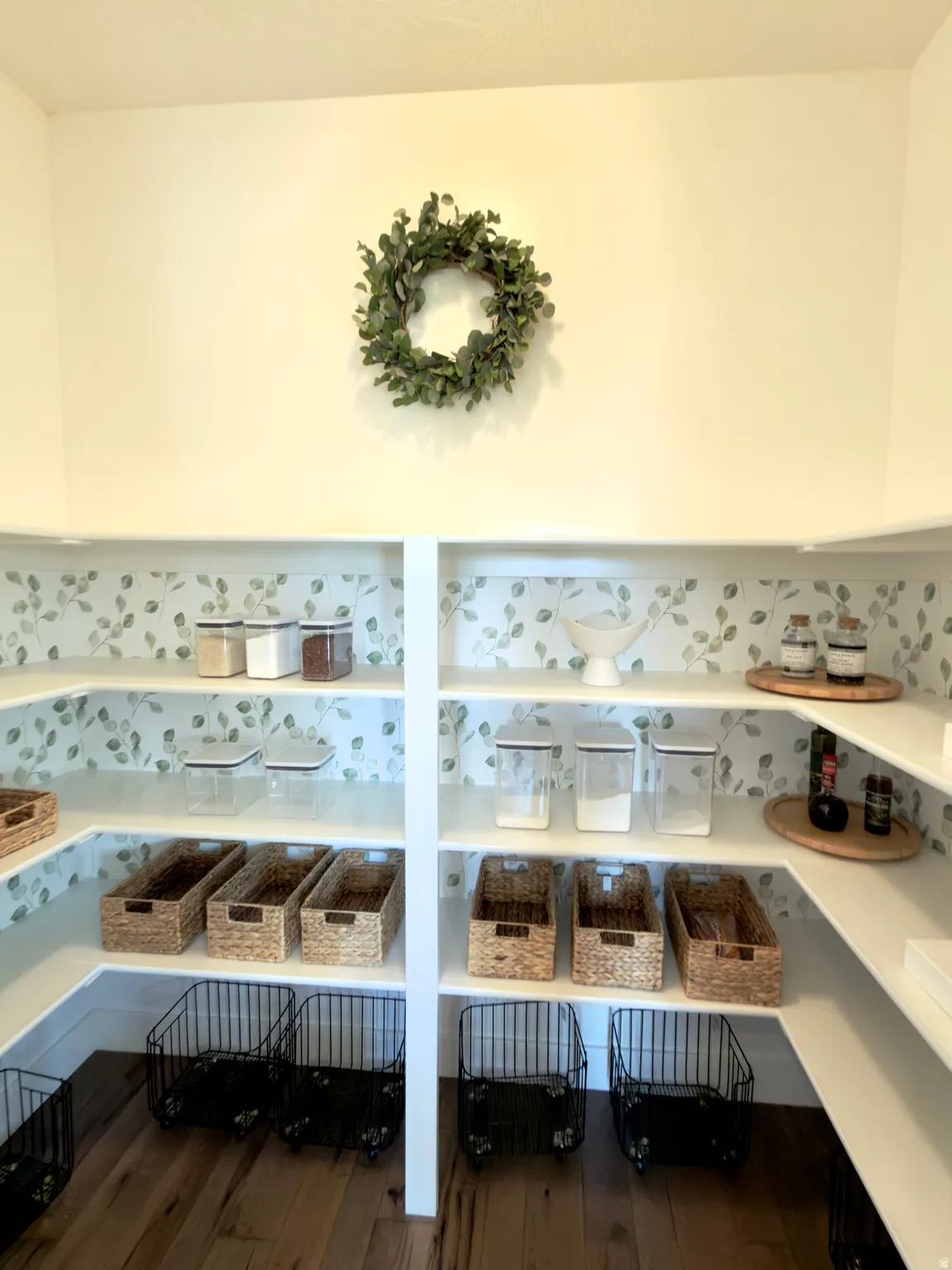 Detailed view of wood finished floors