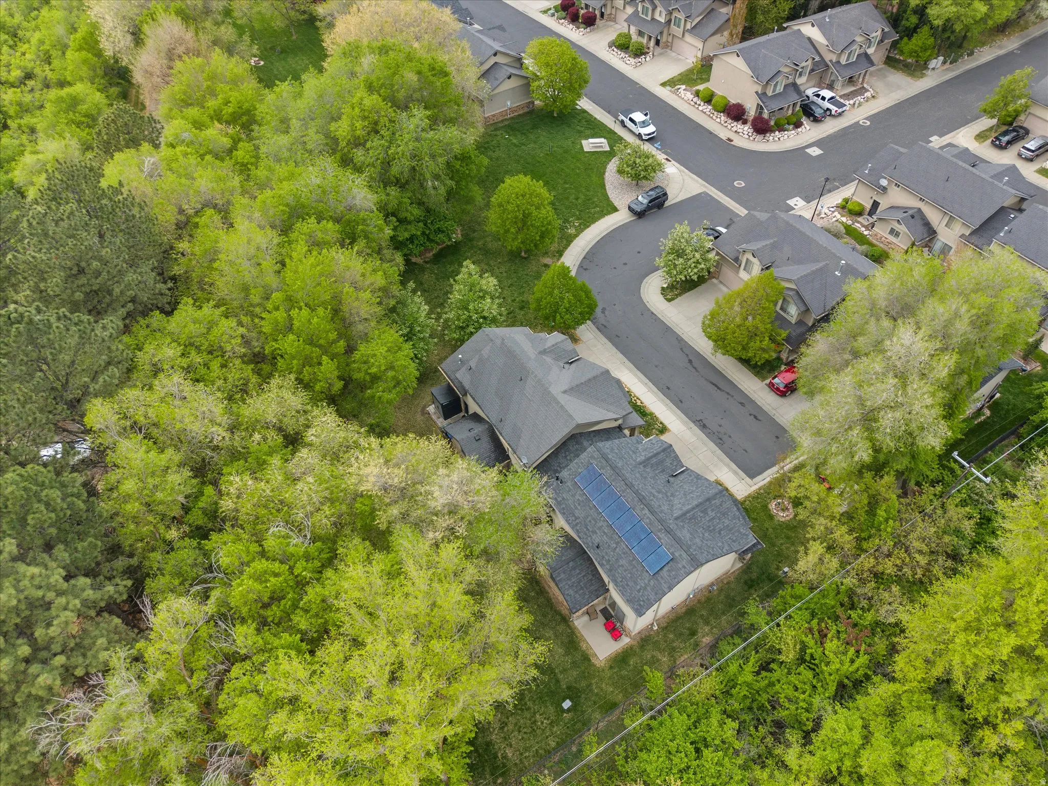 Drone / aerial view of actual home
