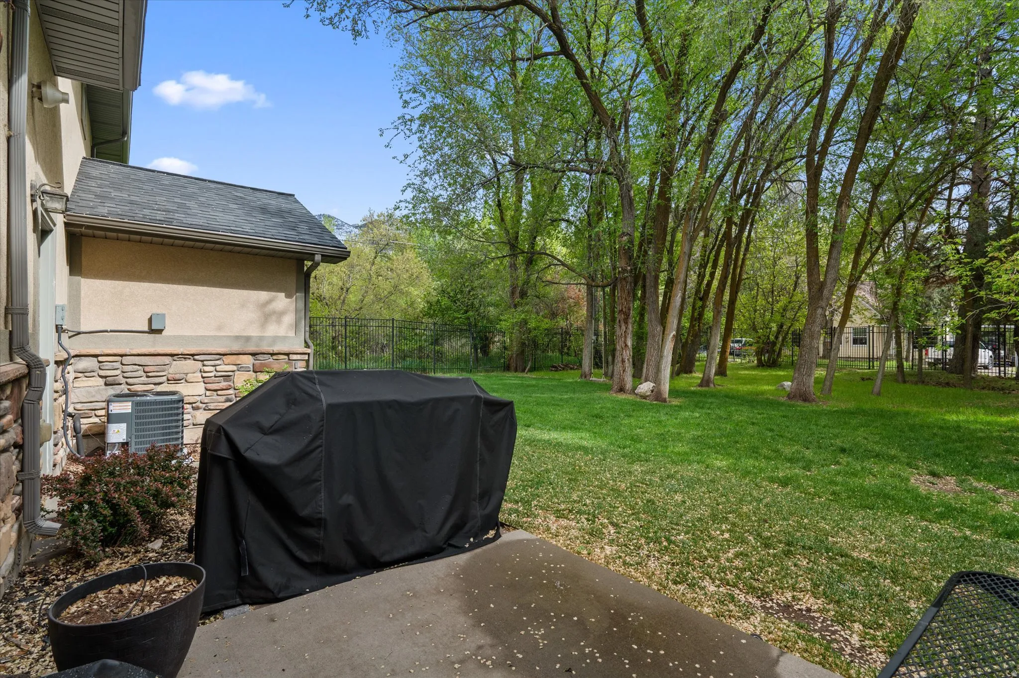 View of yard with a patio area