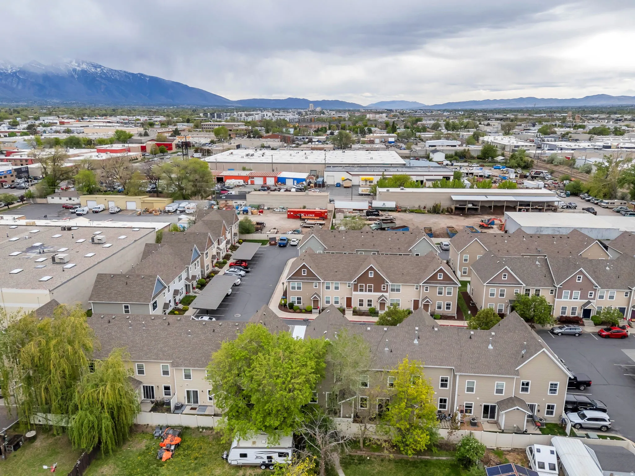 Bird's eye view of mountains