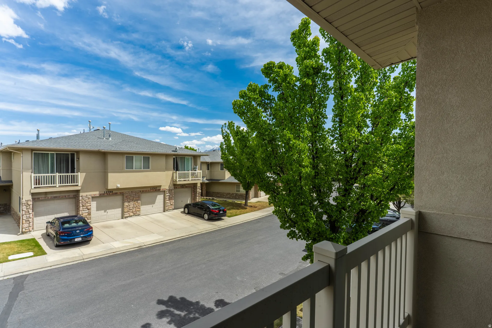 Balcony with a residential view