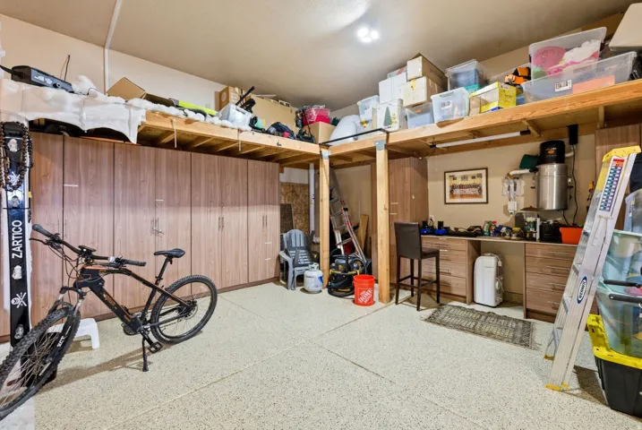 Newly built in cabinetry and work space