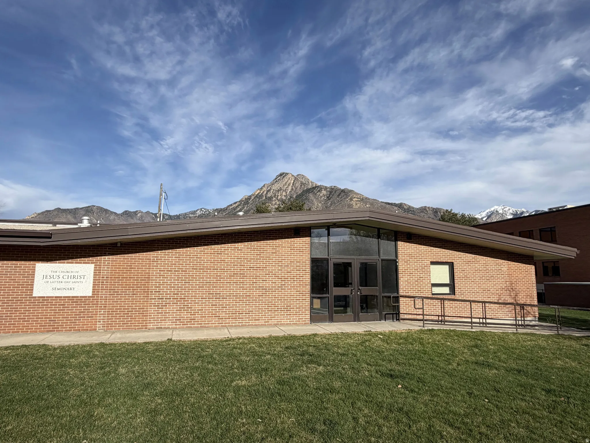 Front exterior of structure.