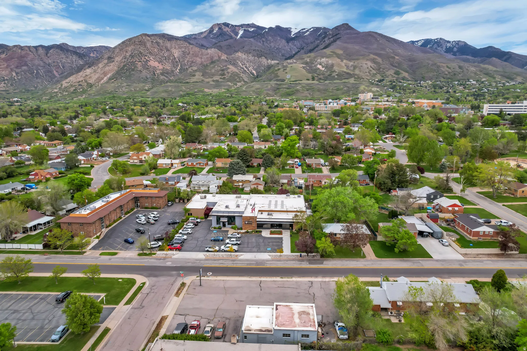 Drone / aerial view of mountains