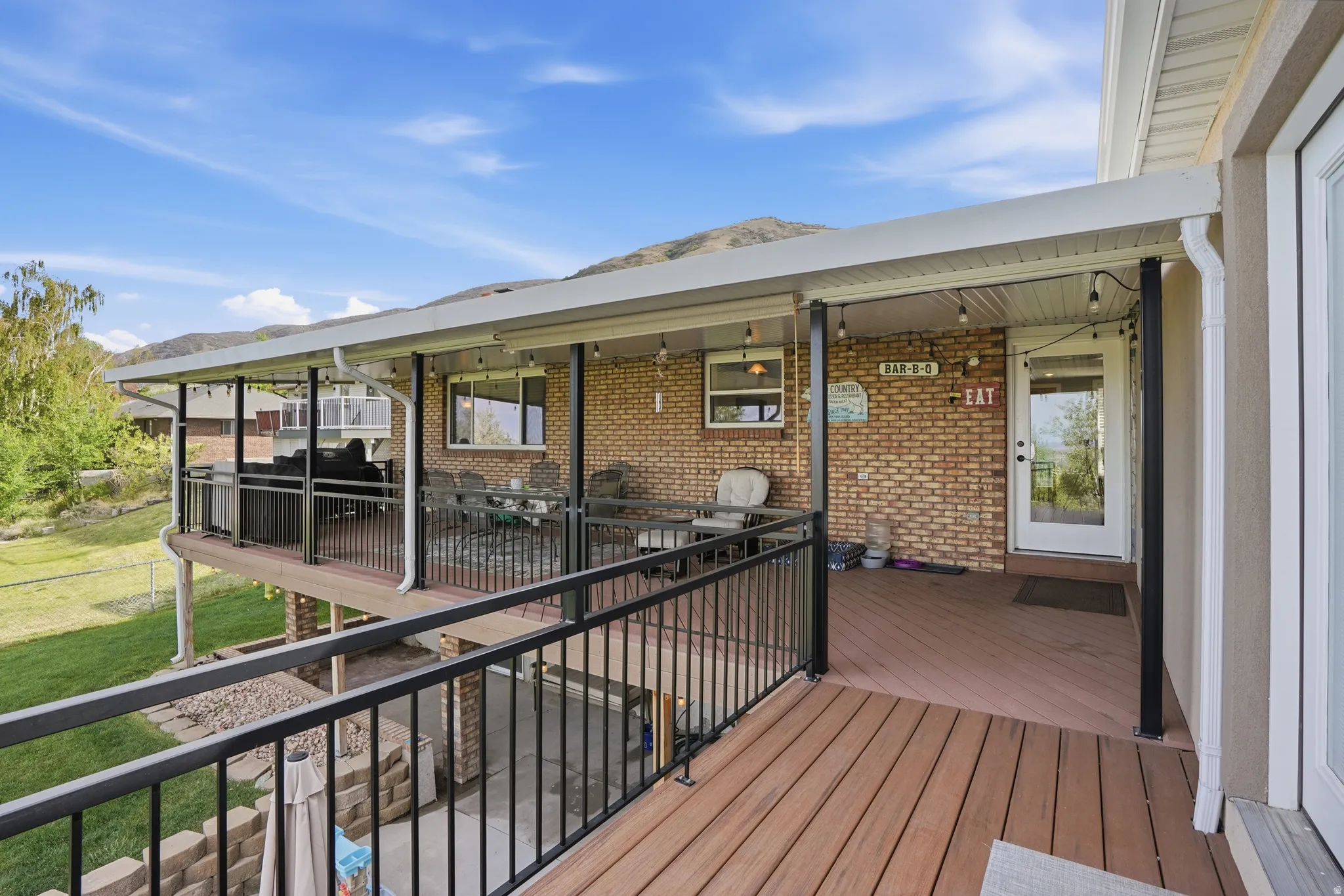 Deep deck perfect for any outdoor entertainment