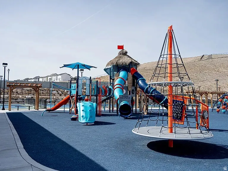 View of community jungle gym