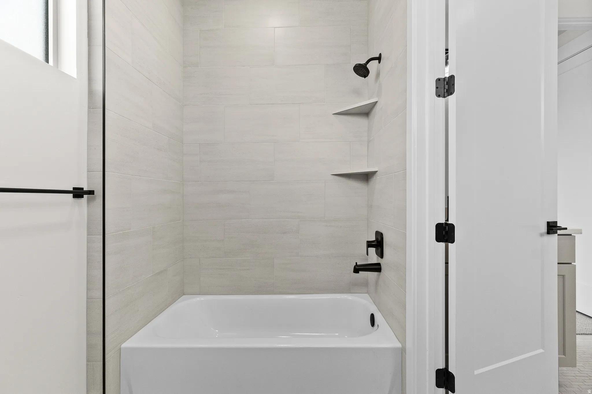 Full bath with bathing tub / shower combination