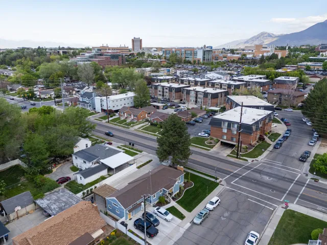 View of urban area featuring a mountainous background