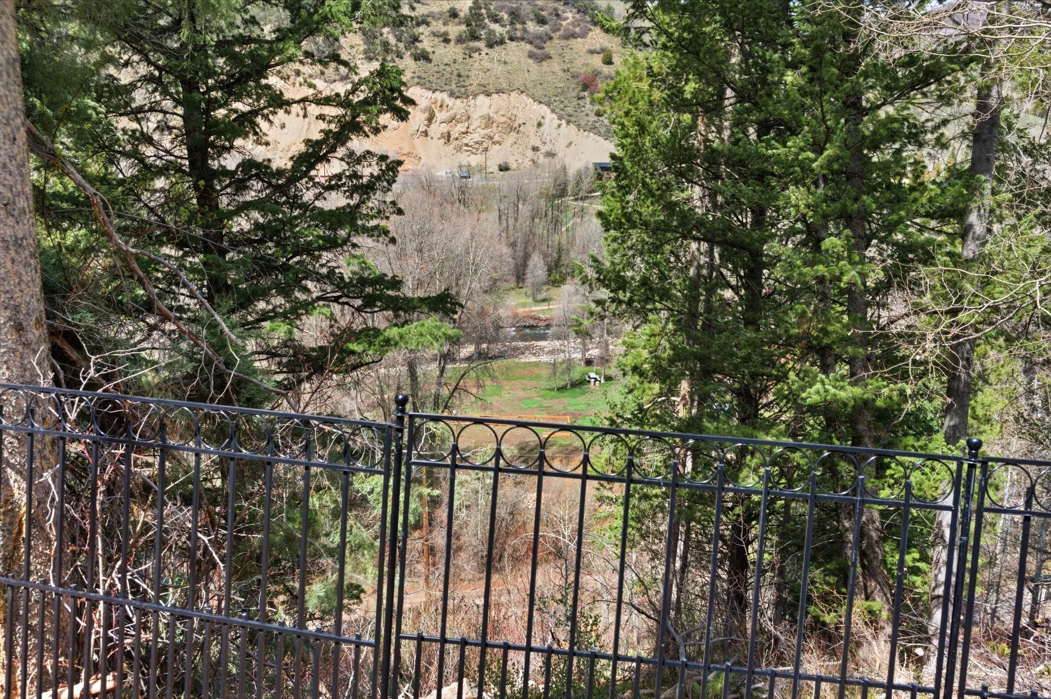 View of the Weber River from the yard