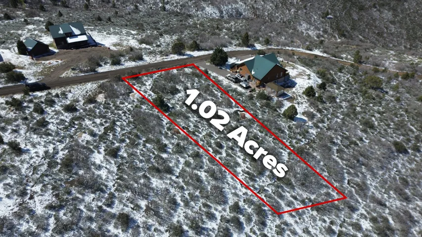 Aerial view of property. Boundary lines are approximate