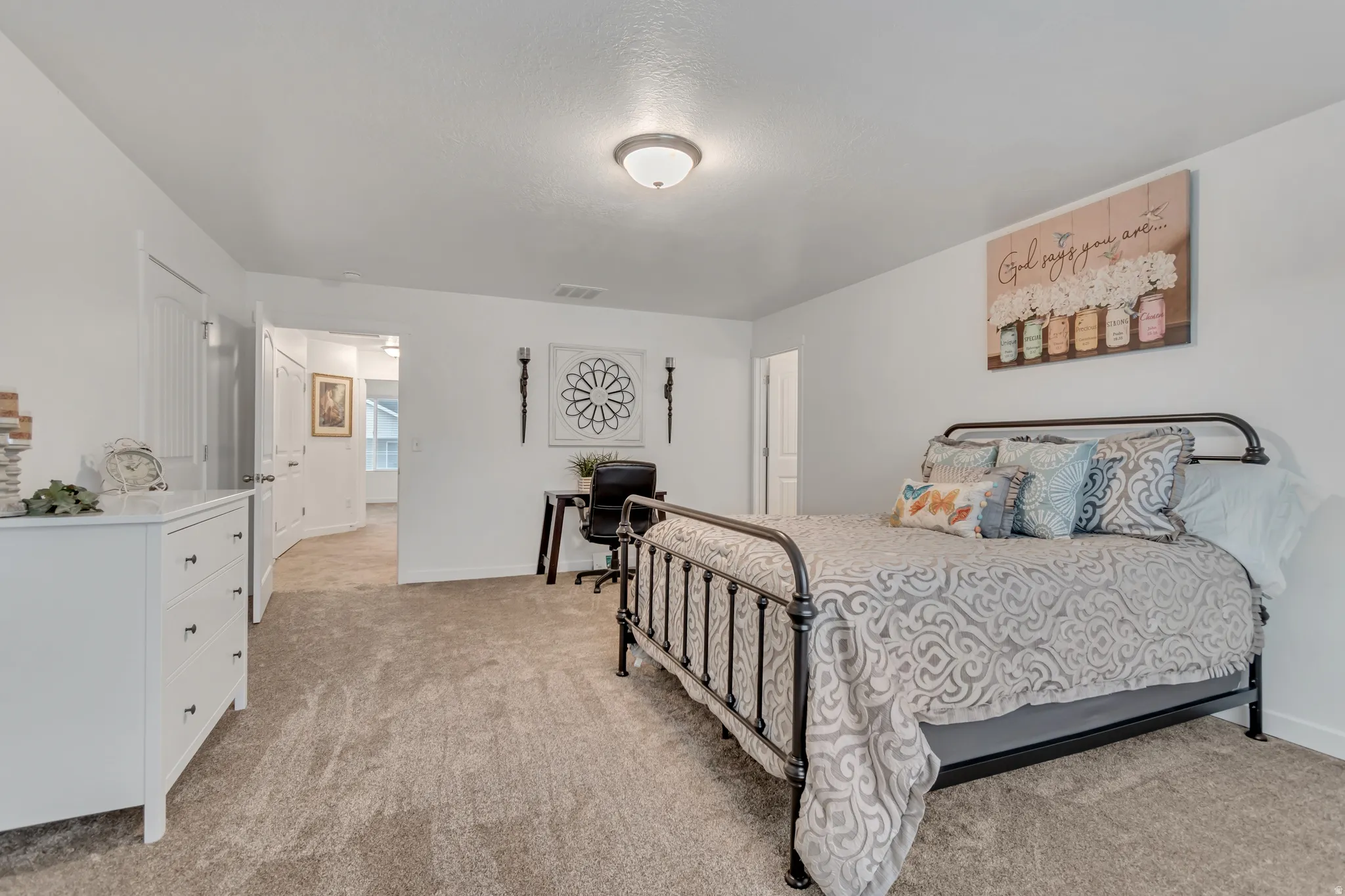 Spacious master suite