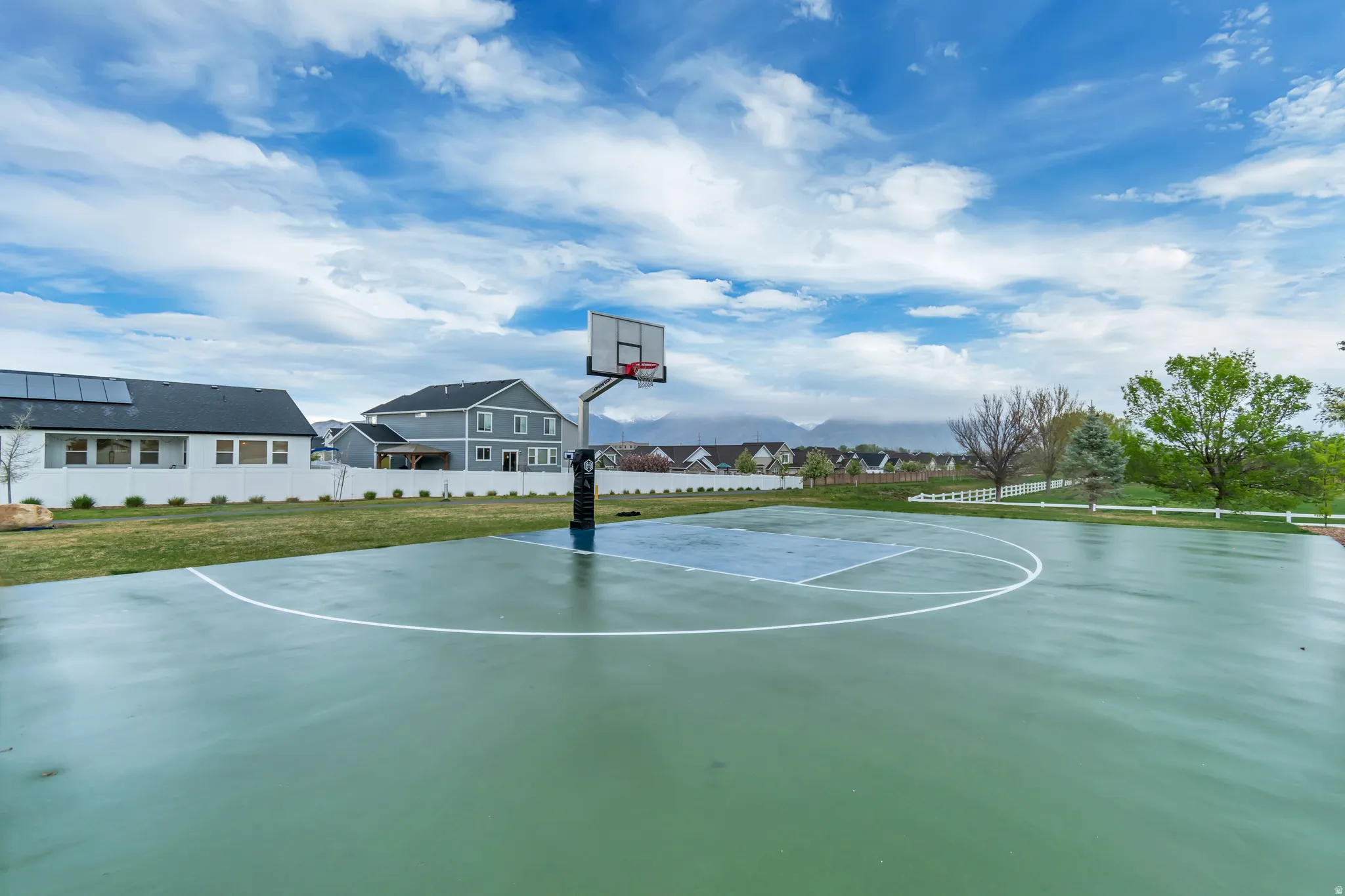 Community basketball court