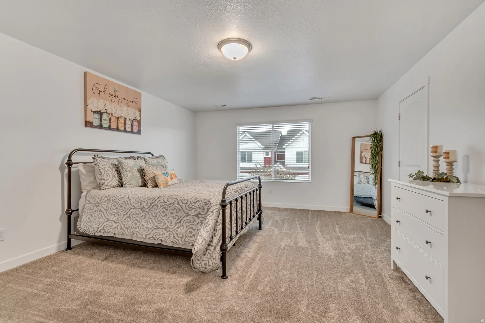 Spacious master suite