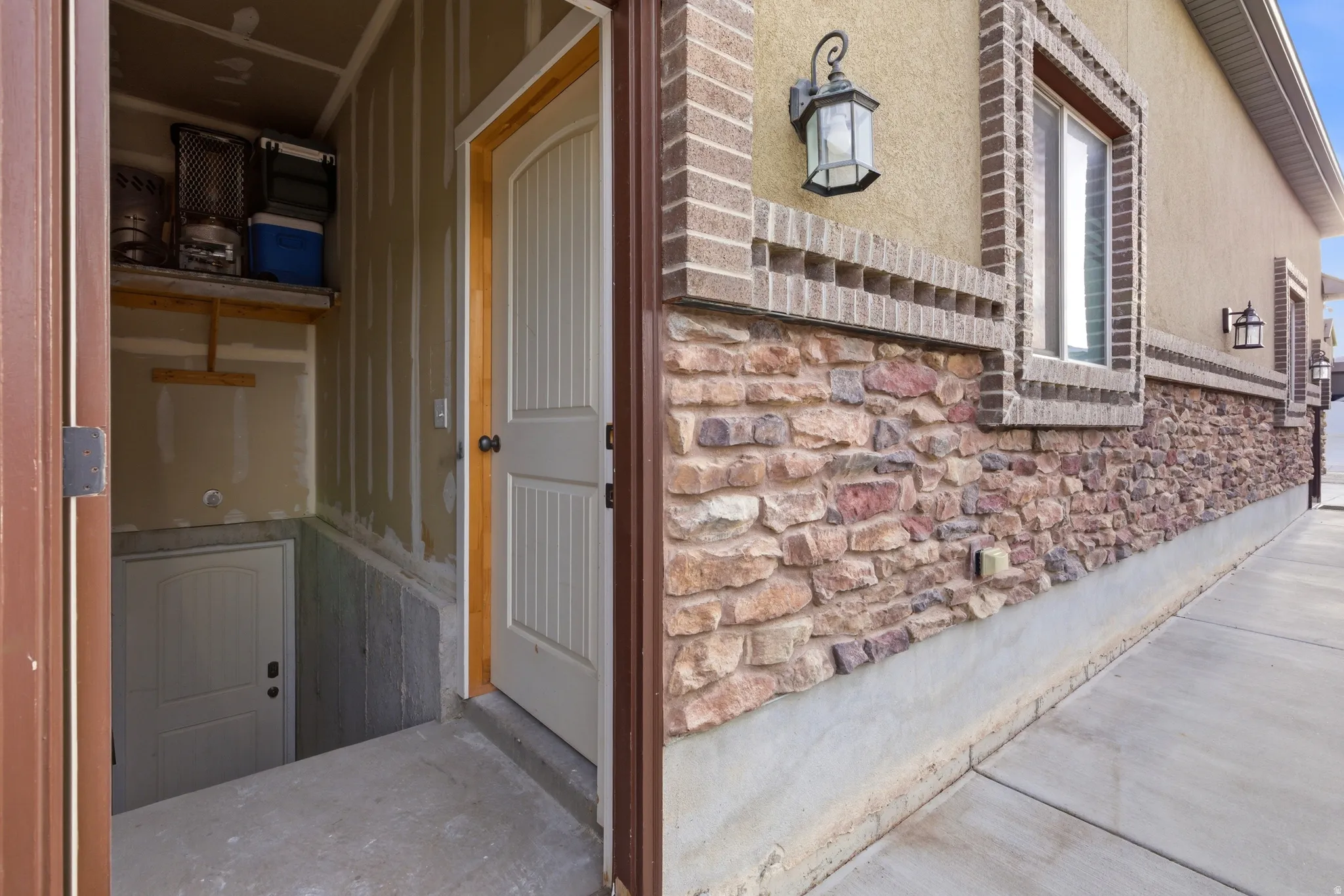 Basement separate entrance and garage access