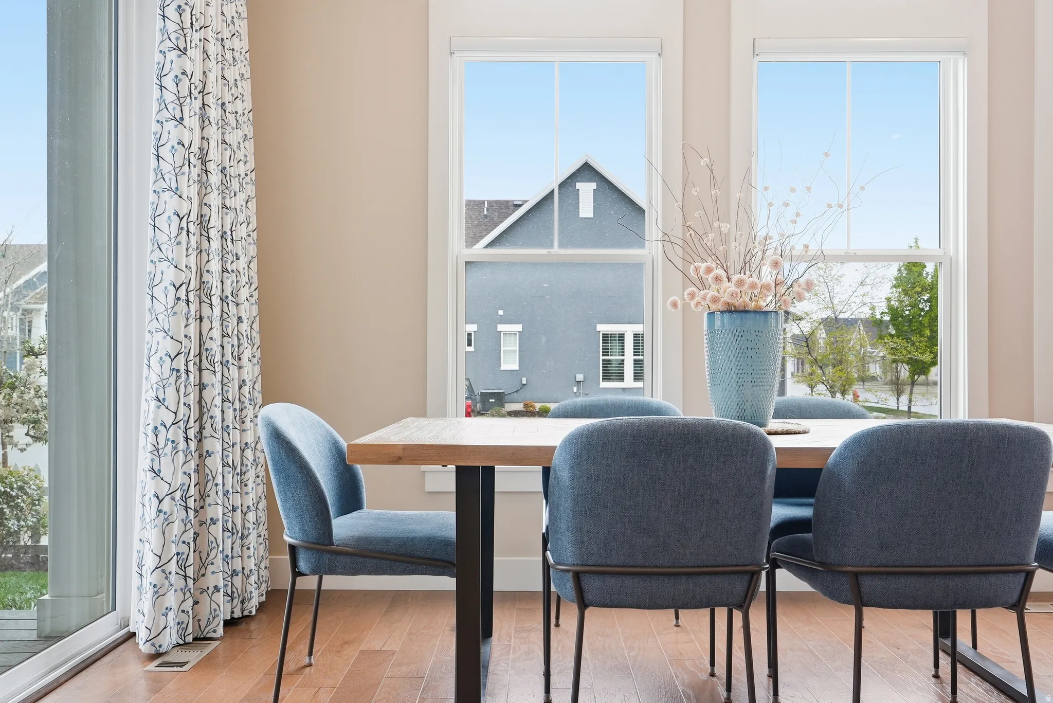 Dining room featuring light wood-style floors