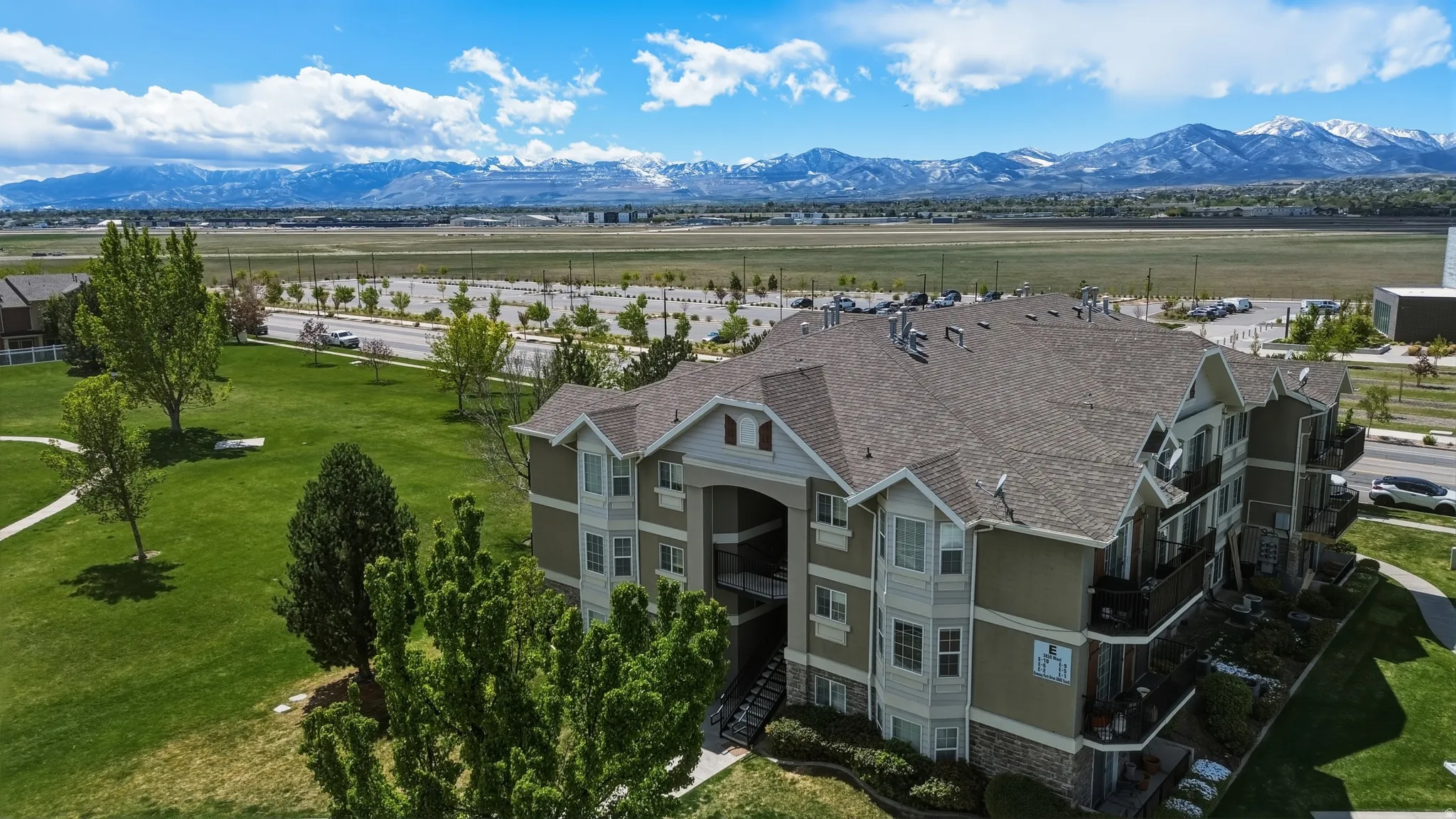 Drone / aerial view of mountains