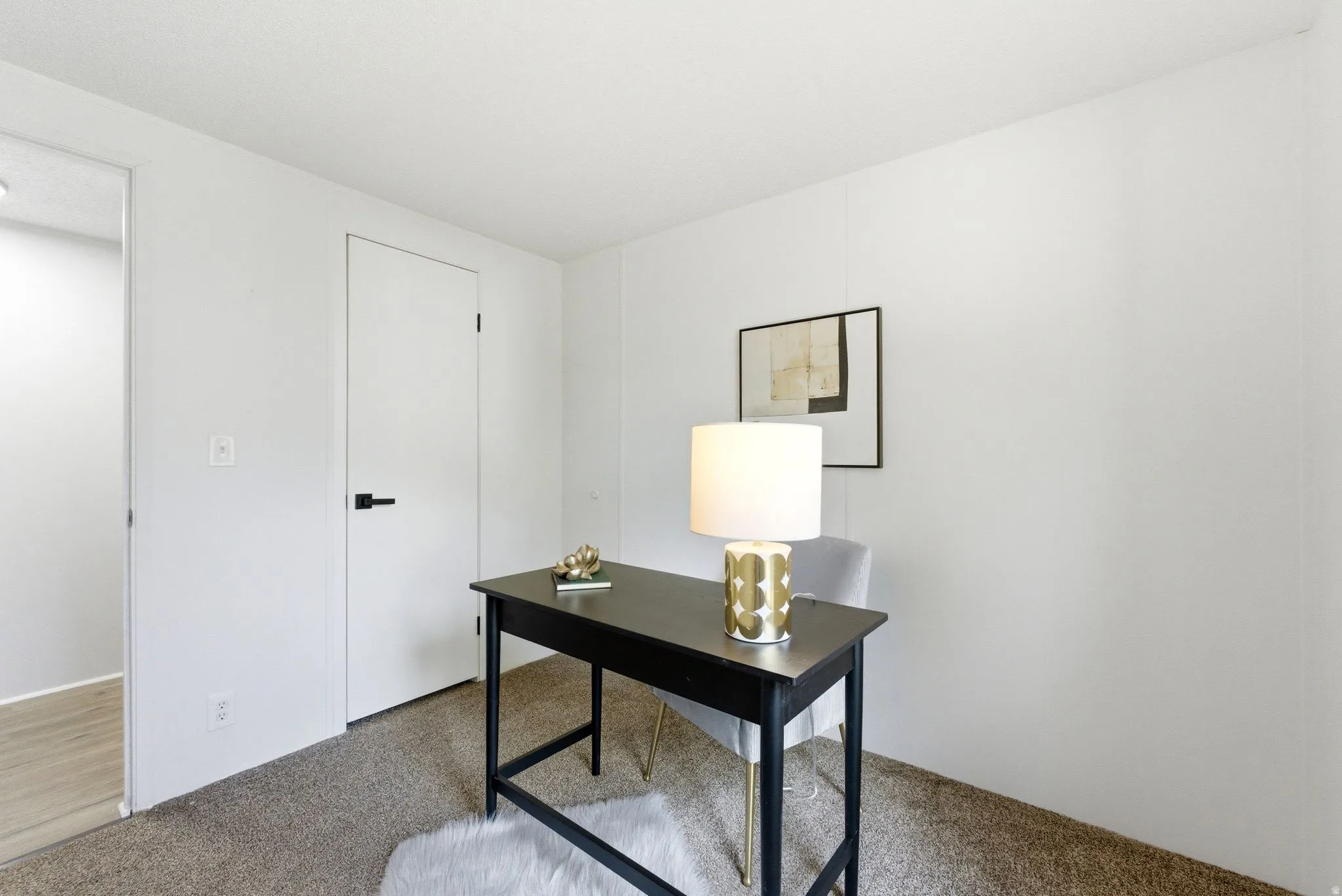 View of carpeted office