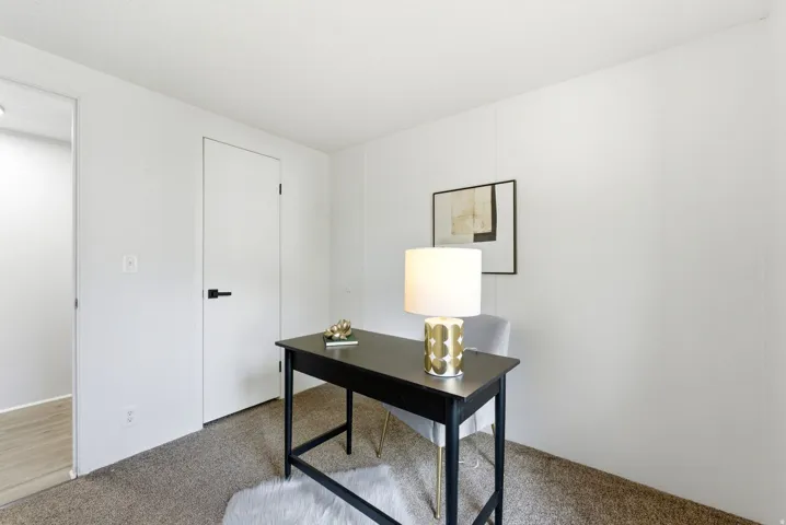 View of carpeted office