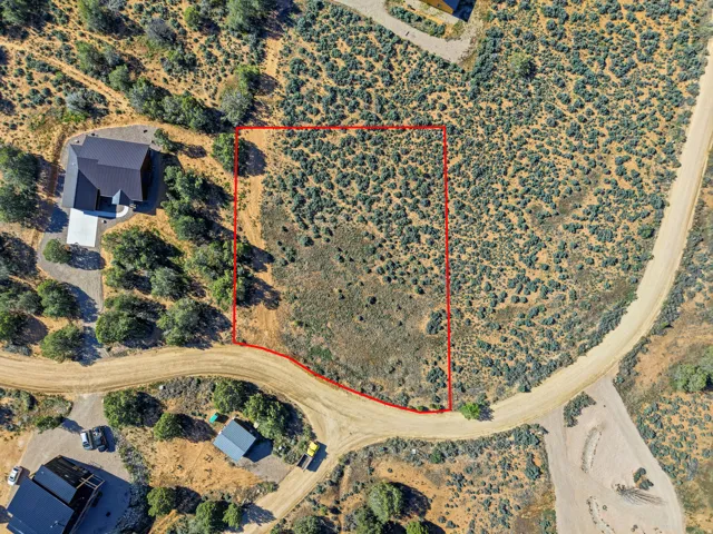 Overview of landscape with property boundaries highlighted