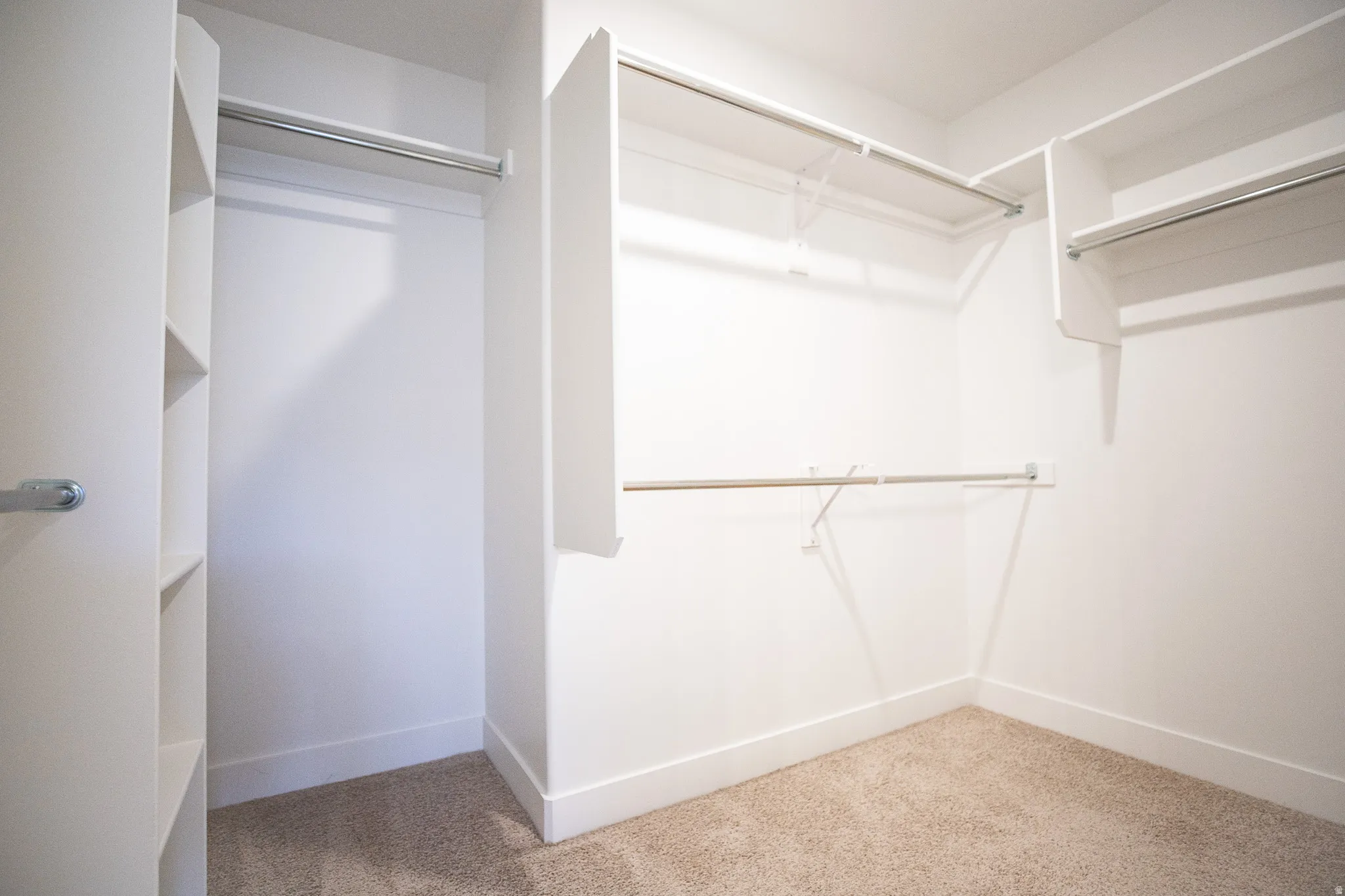 Walk-in closet for the primary bedroom