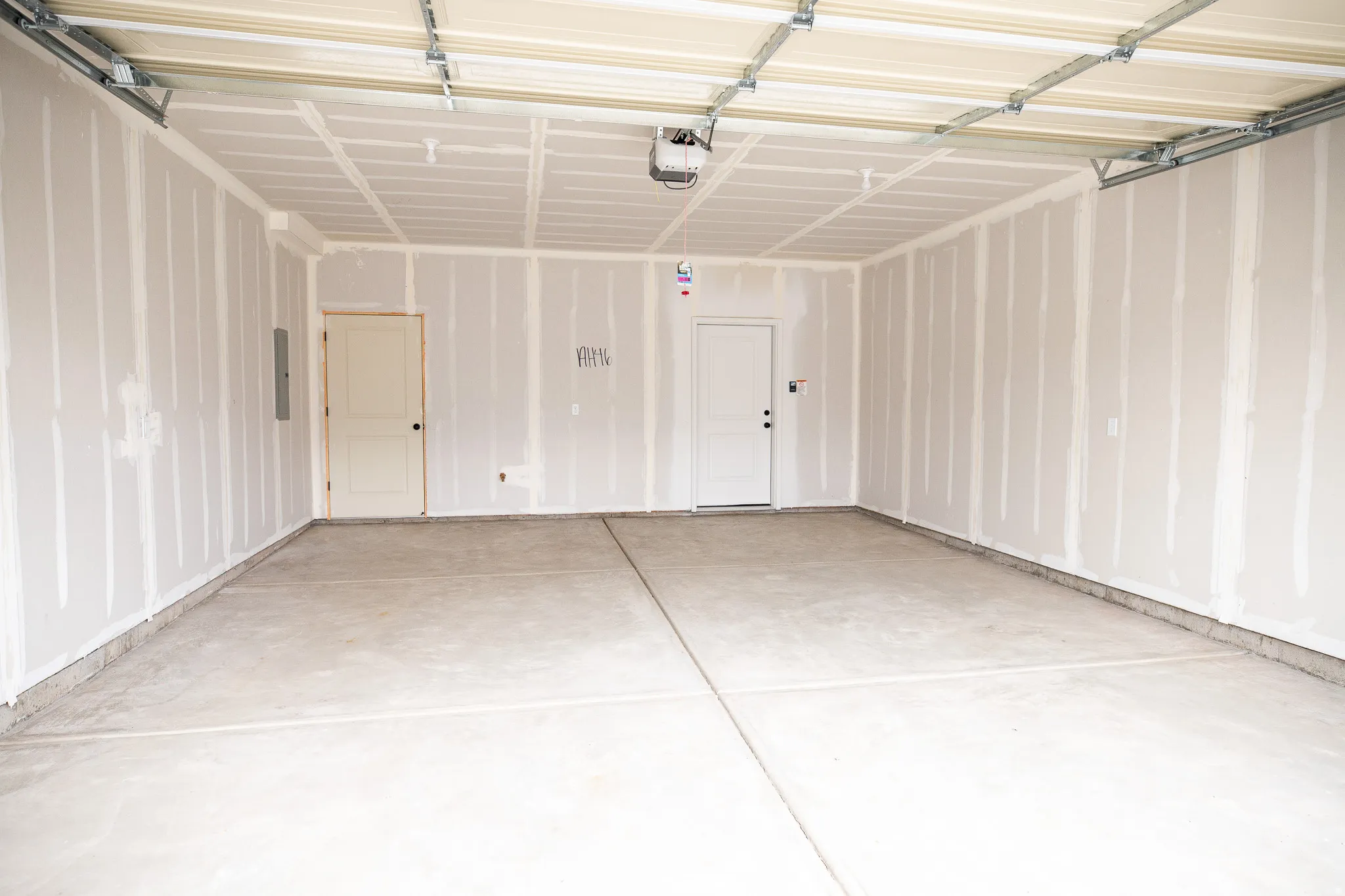 2 car garage with garage door opener