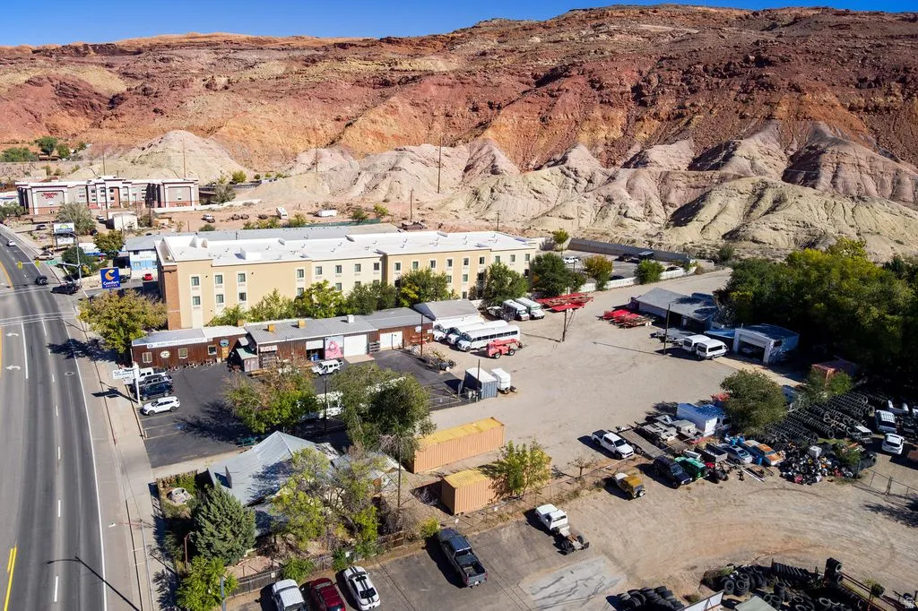 Drone / aerial view of mountains