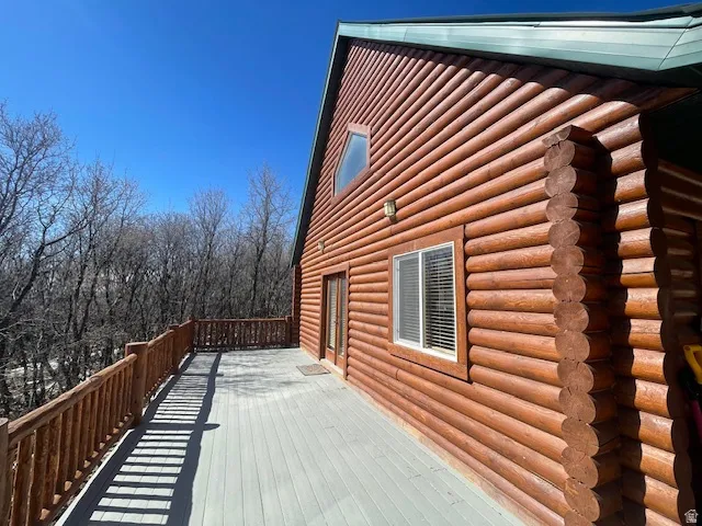 View of wooden terrace