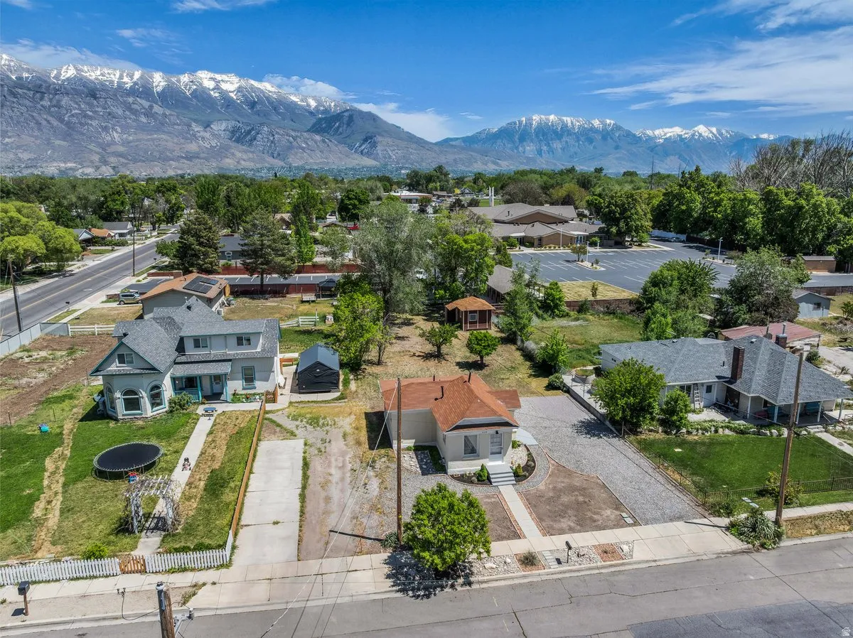 Expansive mountain range backdrop