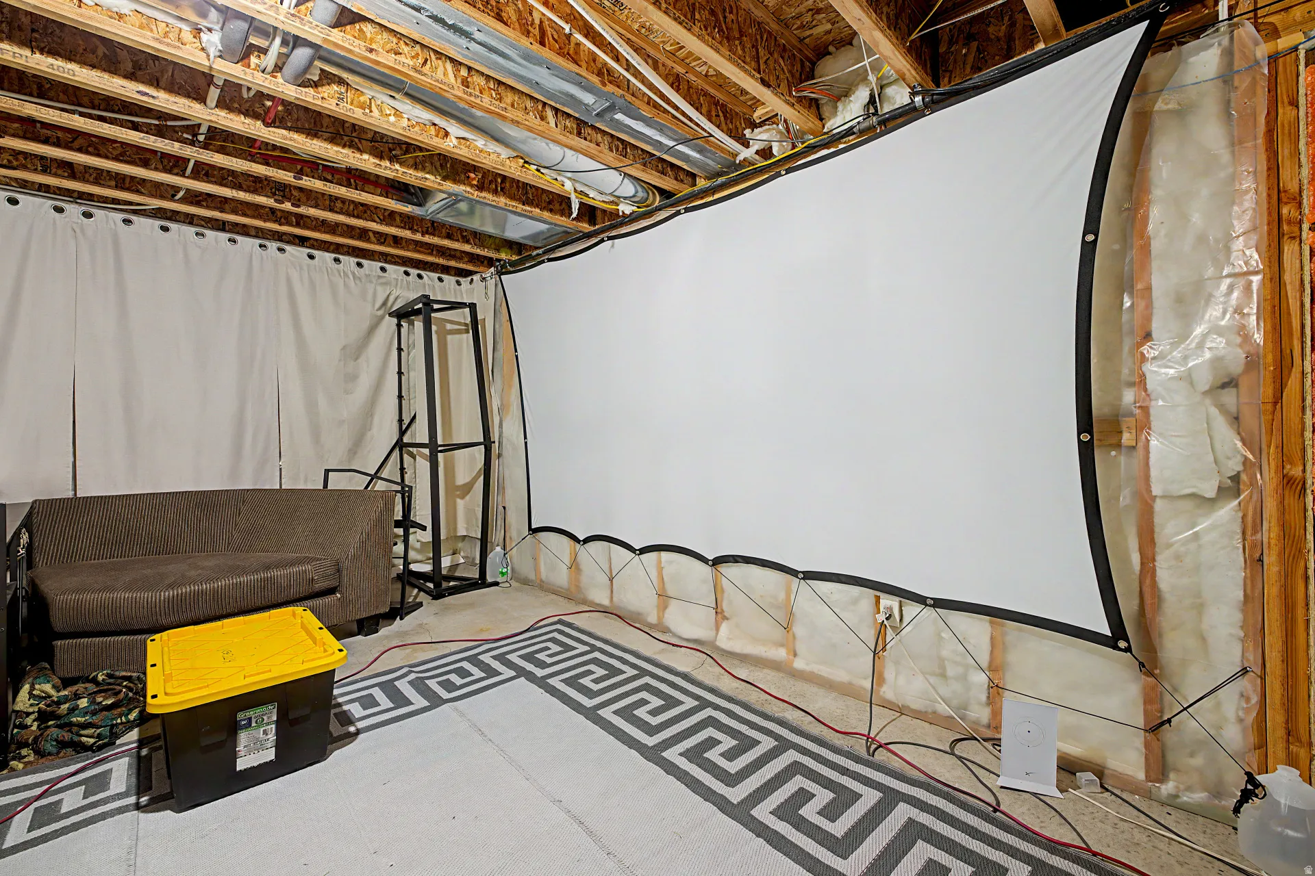 View of unfinished below grade area