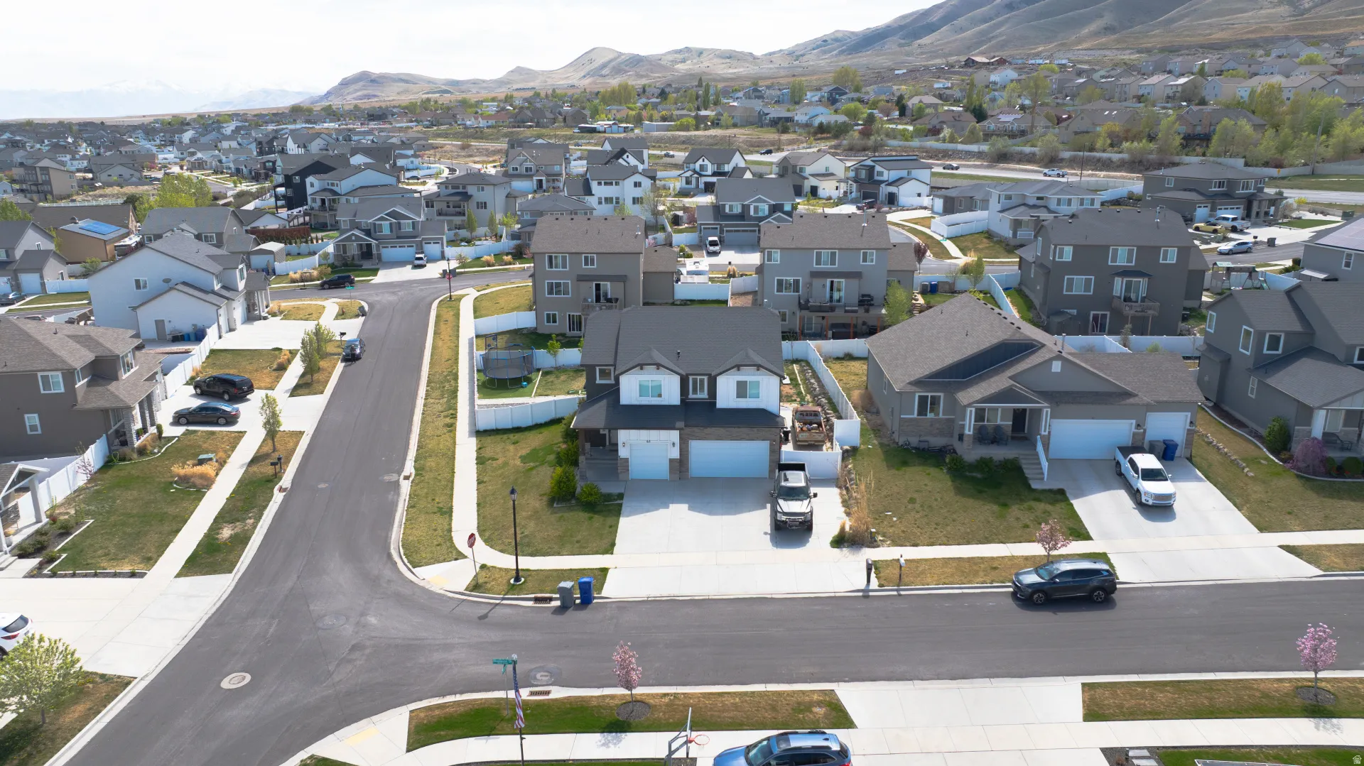 Drone / aerial view of mountains