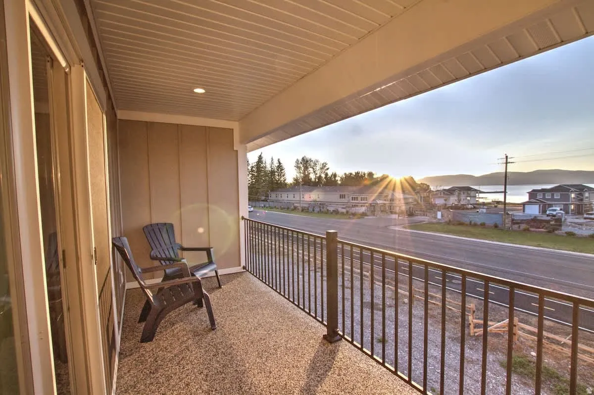 Balcony with a residential view