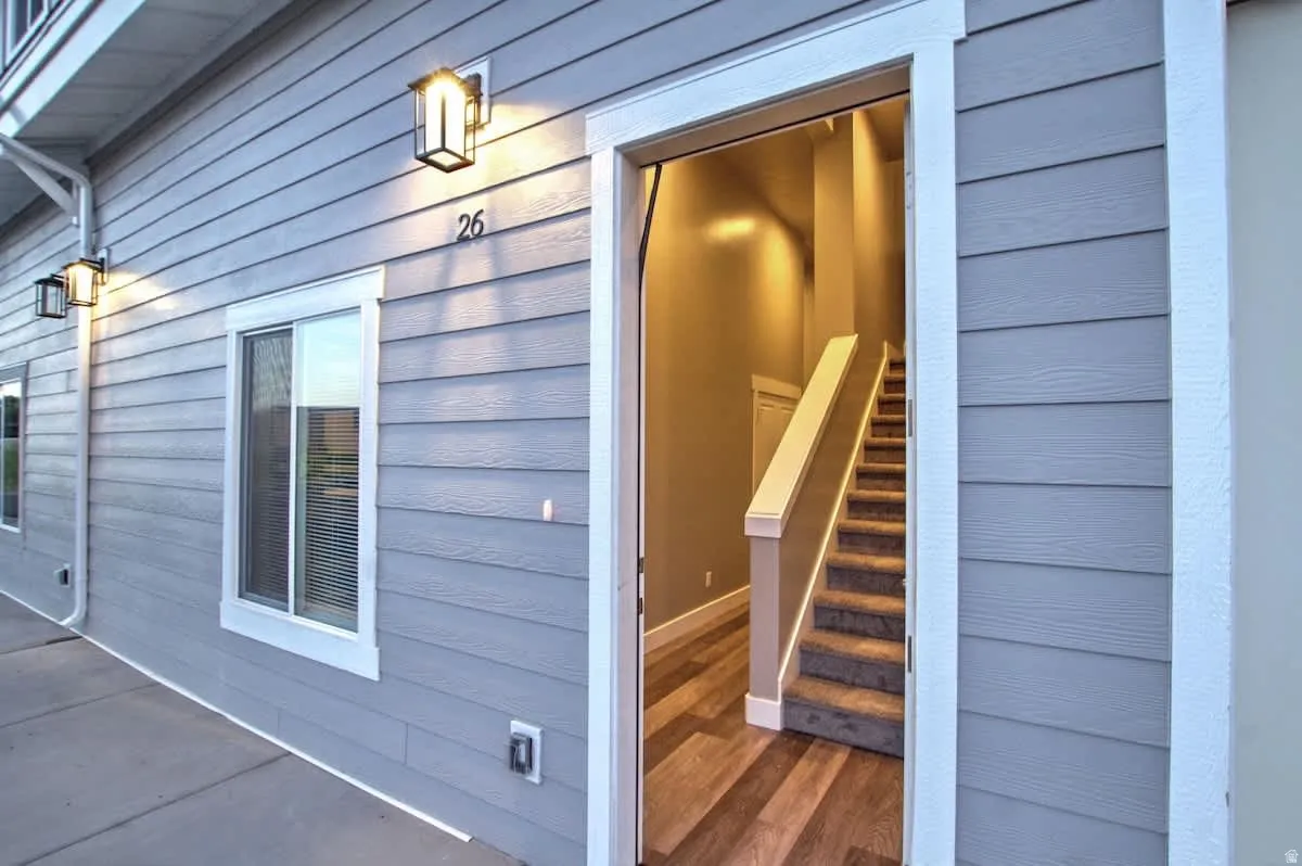 Doorway to property