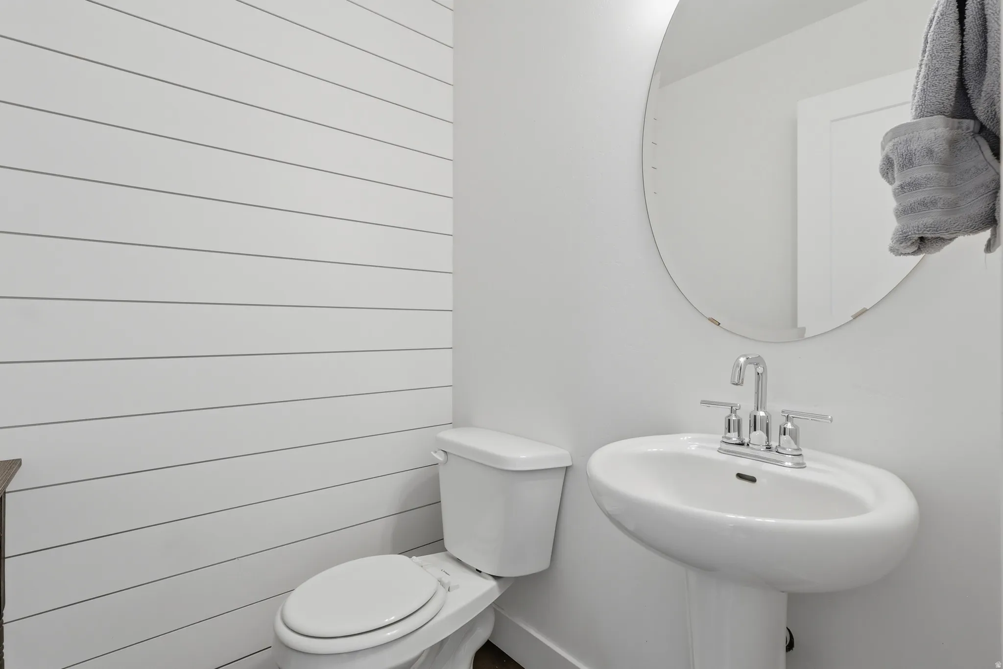Half bathroom on main floor