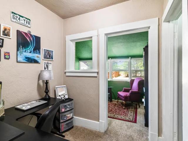 Interior space featuring neutral wall tones and white trim