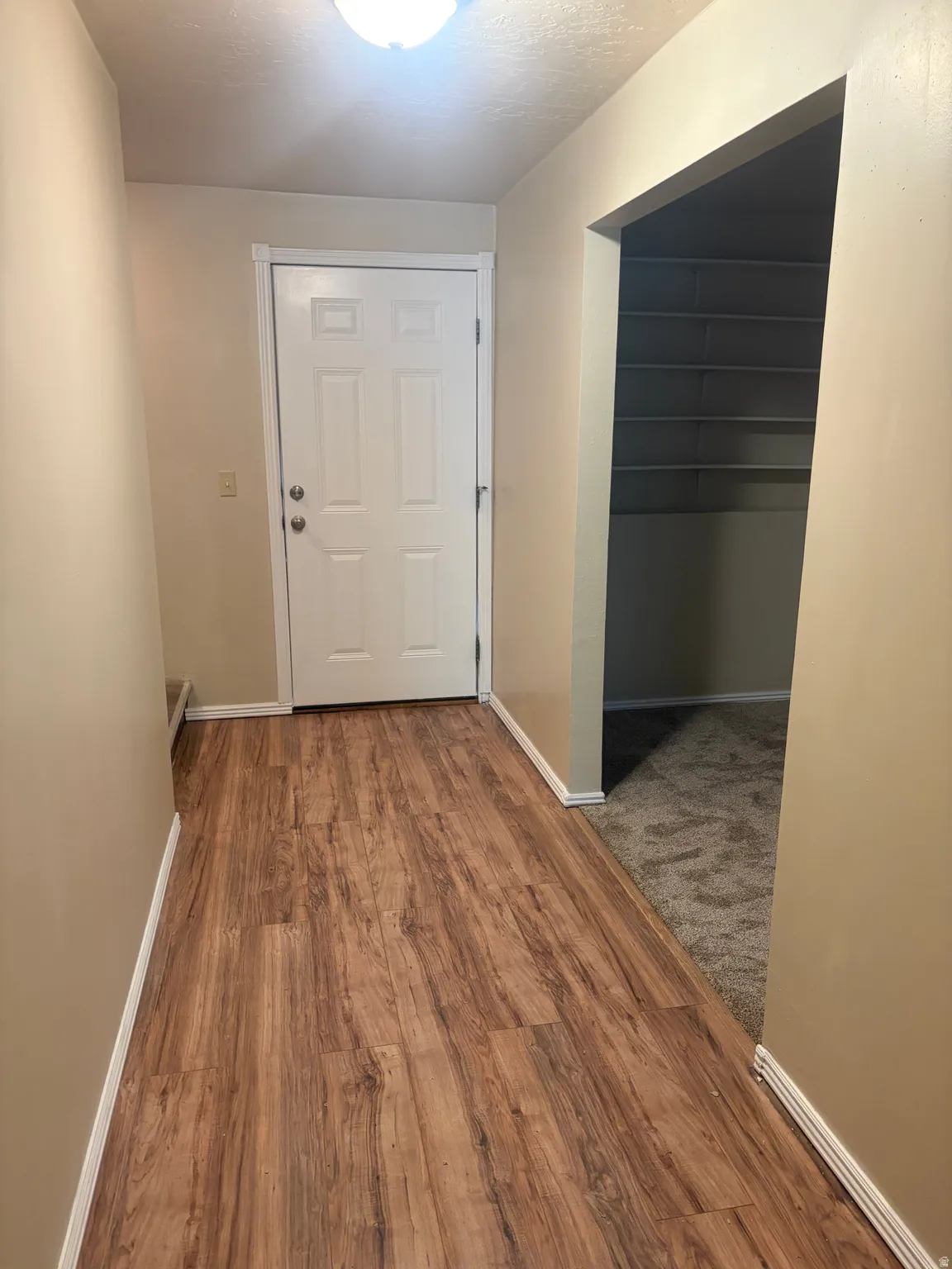 Hallway to Basement Entrance