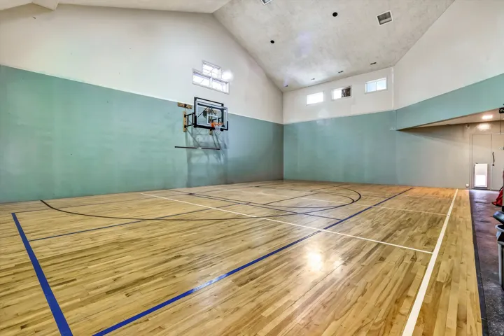 View of sport court featuring community basketball court