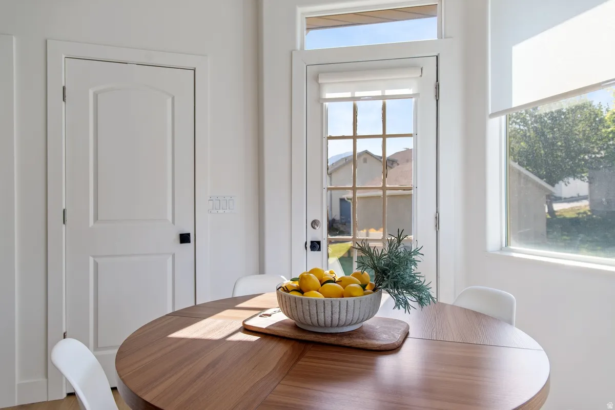 View of dining space